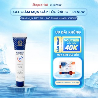 Gel chấm mụn cấp tốc c-renew anti acne 24h 15g - giúp giảm mụn mờ thâm nhanh chóng