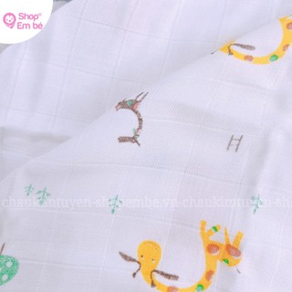 Set 5 Khăn Sữa Sợi Tre Cho Bé BamBoo Nemo mềm mịn, thấm hút tốt