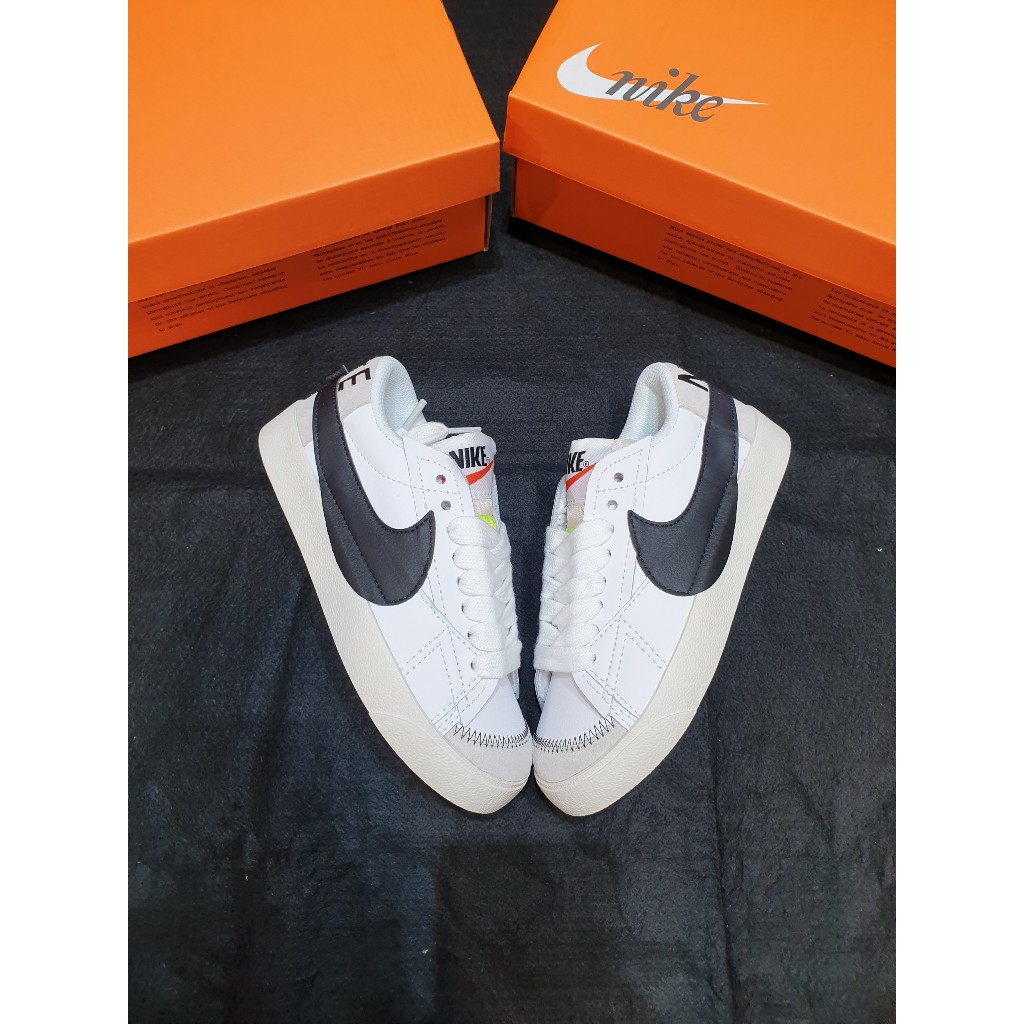 Giày Nike BLAZER LOW 77 WHITE BLACK hàng siêu cấp- FULL BOX