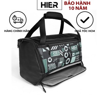 Túi trống du lịch thể thao có ngăn để giày đồ dơ riêng Balo ngang tập gym HIER Graphic Chính Hãng Bảo Hành 10 năm