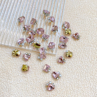 ( lẻ 1 viên) Charm đá khối,đá chùm nails,charm đá cao cấp đính móng