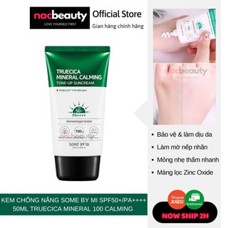 Kem Chống Nắng SOME BY MI SPF50+/PA++++ 50ml Truecica Mineral 100 Calming Suncream