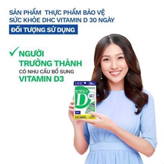 Viên Uống DHC Vitamin D Bổ Sung Vitamin D3 Hỗ Trợ Tăng Cường Hấp Thụ Canxi