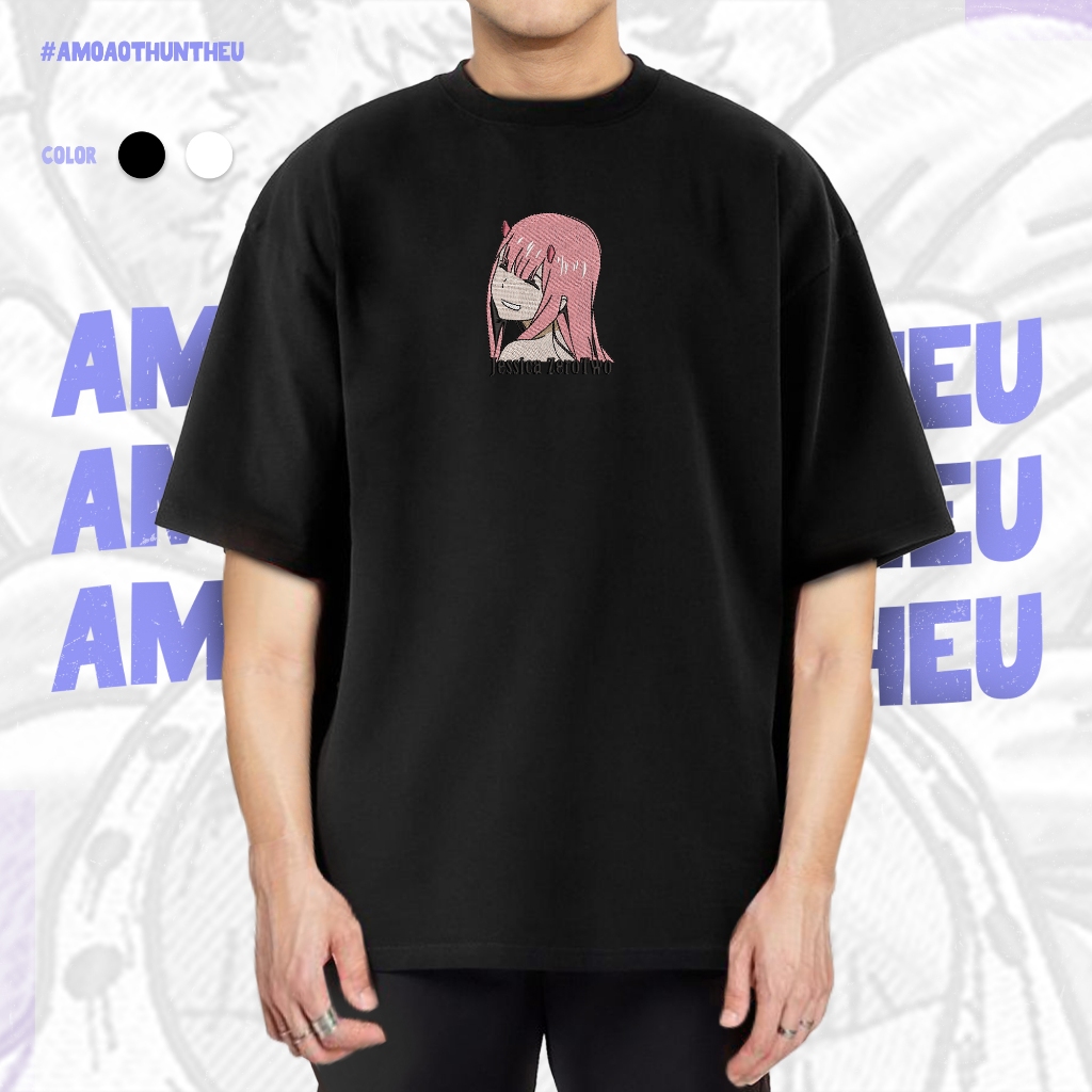 AMO | Áo thun thêu JESSICA  ZERO TWO | ANIME | UNISEX