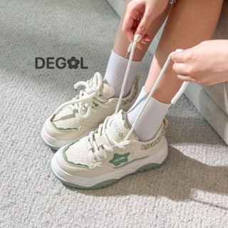 GIÀY SNEAKER DEGOL PHỐI TWEEED ĐẾ TĂNG CHIỀU CAO 6 PHÂN DG02