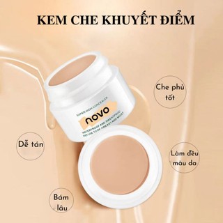 Kem nền che khuyết điểm toàn diện chống thấm nước che phủ toàn diện trang điểm chuyên nghiệp novo