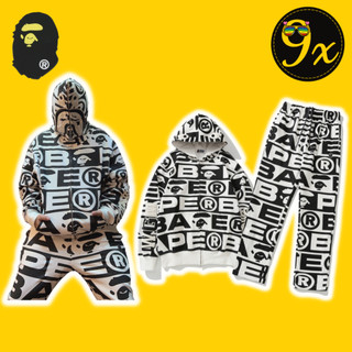 Sét bộ Bape phối trắng đen hàng cao cấp ss2024