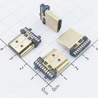 Cổng hdmi cổng hdmi đực type a 19 chân thẳng hàn dây//3