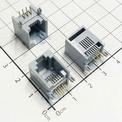 Cổng RJ11 Cái 6P6C 6 Chân Hàn PCB//2