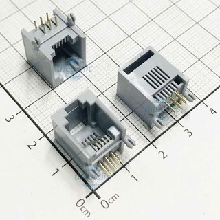 Cổng rj11 cái 6p6c 6 chân hàn pcb//2