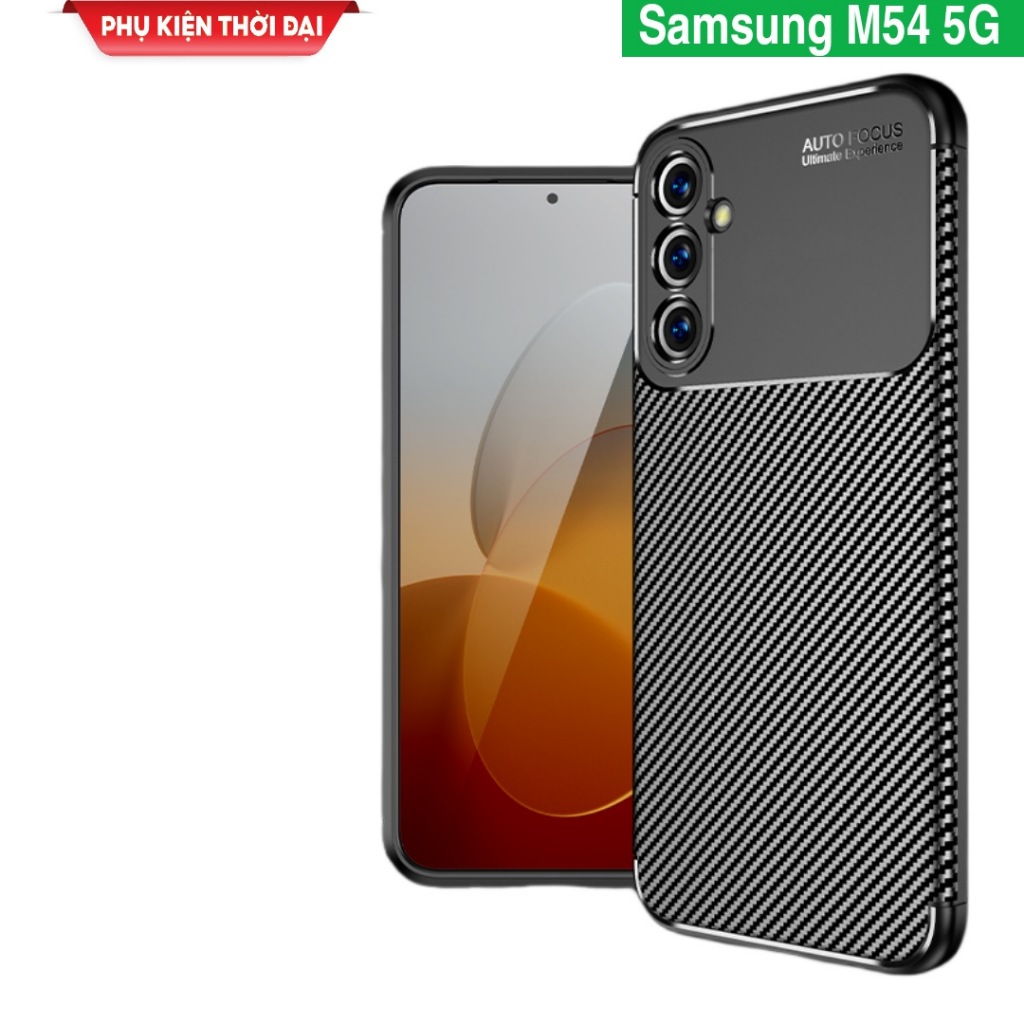 Ốp lưng Samsung M31 / M51 / M52 5G / M53 5G / M54 5G vân Rằn Ri hiệu Auto Focus chống mồ hôi vân tay