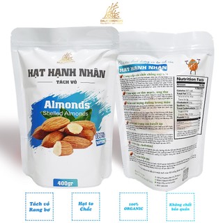 Hạt hạnh nhân tách vỏ rang bơ - Dalat Cordyceps - Loại thượng hạng