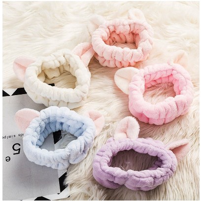 Băng Đô Tai Mèo 3D Vải Nhung Chất Xịn Siêu Mềm Mượt