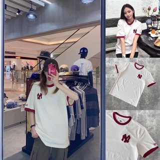 Áo phông trắng NY viền đỏ style Hàn Quốc trẻ trung năng động - Có buôn sỉ-SP 6170