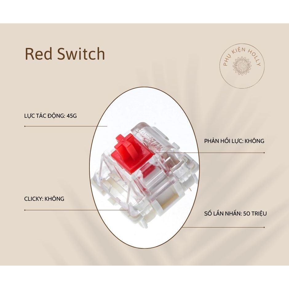 Switch bàn phím cơ RK, Blue Switch, Red Switch, Brown Switch, Black Switch dùng để thay trục phím cơ