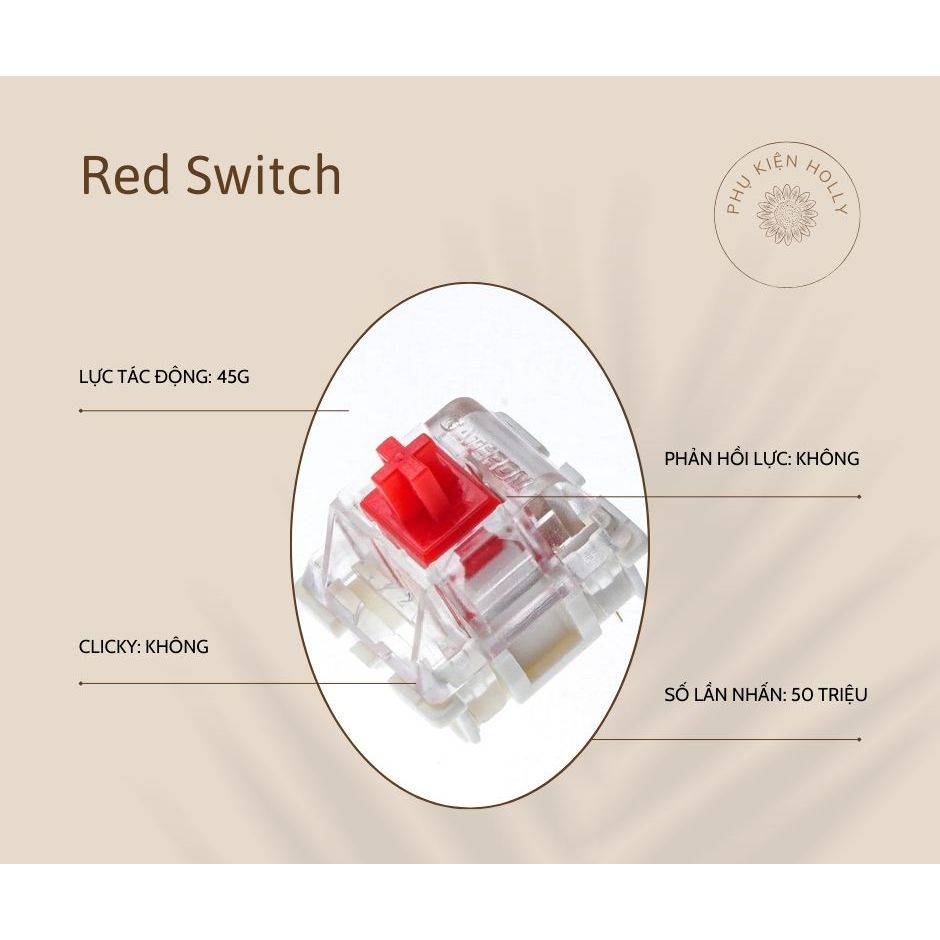 Switch bàn phím cơ RK,OUTEMU, Blue Switch, Red Switch, Brown Switch, Black Switch dùng để thay trục phím cơ | BigBuy360 - bigbuy360.vn