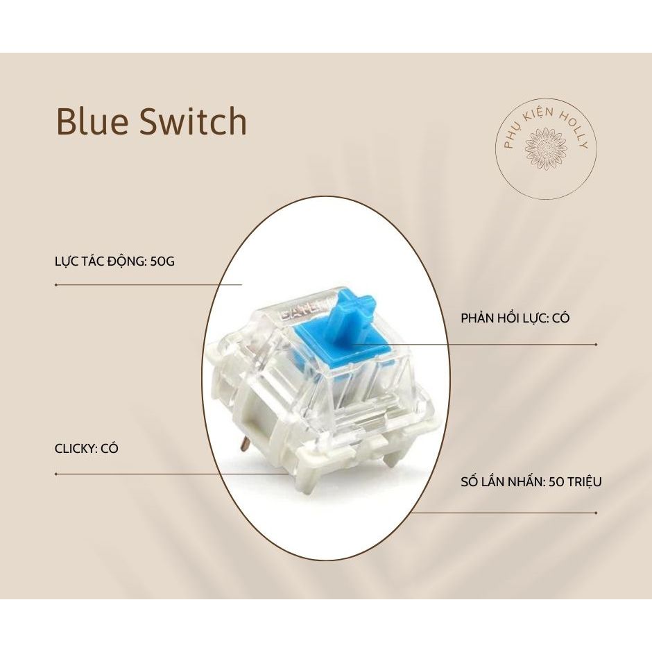 Switch bàn phím cơ RK, Blue Switch, Red Switch, Brown Switch, Black Switch dùng để thay trục phím cơ