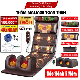 Đệm mát xa toàn thân loại da cao cấp, Máy mát xa chân cho người già và người lớn tuổi, Mát xa tự động cao cấp