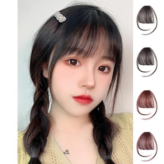 Tóc giả mái thưa làm từ tóc thật phong cách hàn quốc