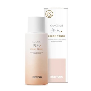 Nước hoa hồng PRETTY SKIN Gangnam Cream Toner chiết xuất nhân sâm dưỡng sáng làm dịu da 300ml - Lydiabeauty