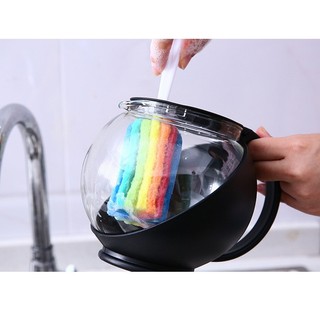 Cây cọ rửa ly 7 màu - cọ rửa ly bình nước bình giữ nhiệt 7 màu cầu vồng