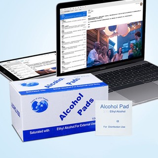 Bông tẩm cồn sát trùng Alcohol Pad hộp 100 miếng