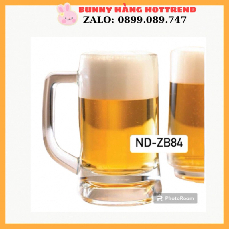 Bộ 6 ly bia thủy tinh dày Deli 335ml - ZB84