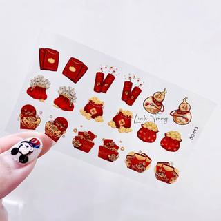 Sticker TẾT Lụa 5D Dán Móng