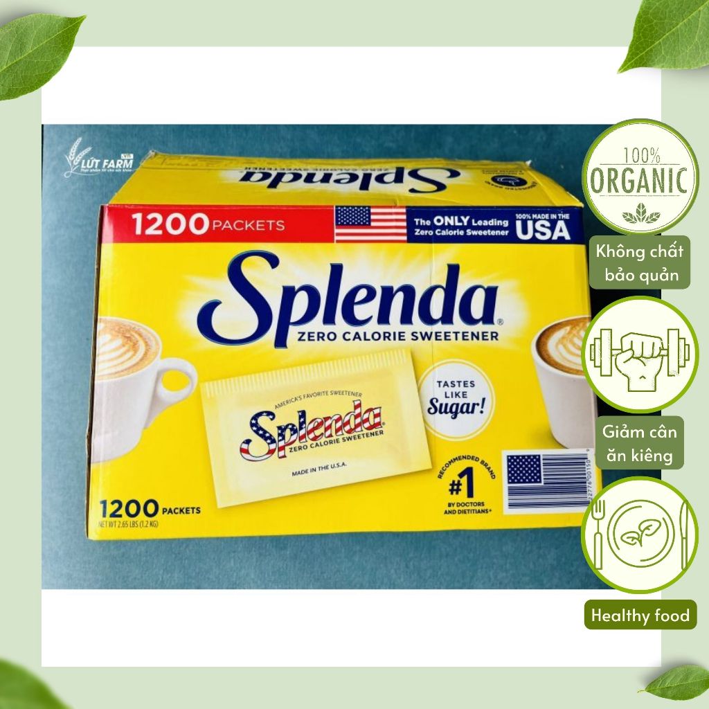 Đường ăn kiêng Spenda cho người bệnh tiểu đường, Đường ăn kiêng 0 calo không ngọt lợ phù hợp với ngư