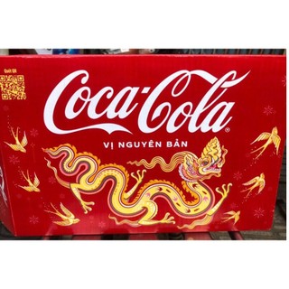 Thùng coca-cola vị nguyên bản 24 lon x 235ml
