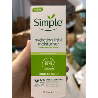 125ml - kem dưỡng ẩm simple dịu nhẹ cấp ẩm