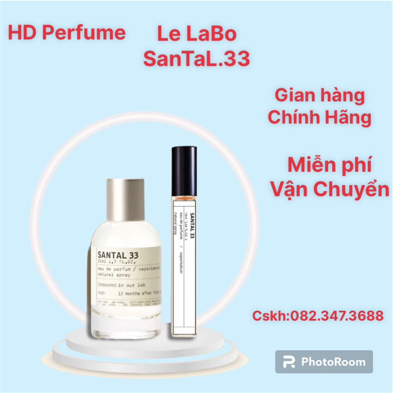 Nước Hoa Unisex LLB Santal 33 (S33) EDP TomLux 10ml