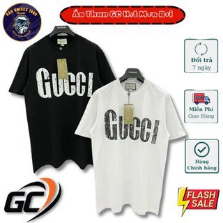 Áo thun g.c loang chữ hot 💙 chất cotton 3158 dày dặn, thoáng mát, thể thao