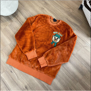 [CHÍNH HÃNG] - ÁO SWEATER M - L - B Gấu Lông - NÂU - CODE: 3AMTE0126-43BRS