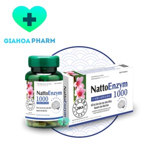 NattoEnzym / Natto Enzym 1000 - Hỗ trợ làm tan cục máu đông, nguy cơ tim mạch, huyết áp, đột quỵ, nguyên liệu Nhật Bản
