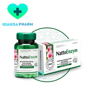 Nattoenzym / Natto Enzym / Nattokinase (Dược Hậu Giang) - Viên uống giúp ngừa tai biến, đột quỵ, nguyên liệu Nhật Bản