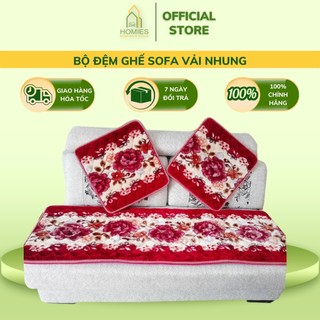 Thảm trải ghế gỗ gồm 1m65 GỒM 1 tấm to và 2 tấm nhỏ 55cm+55cm,M