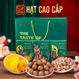 Set quà tặng PREMIUM set hạt dinh dưỡng, trái cây sấy TANU NUTS sang trọng