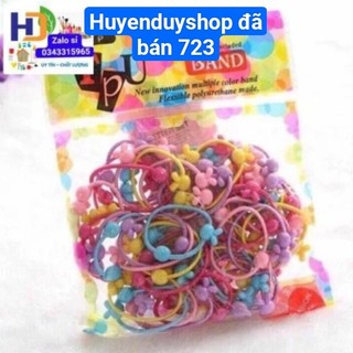 Túi 50 dây cột buộc tóc cho bé