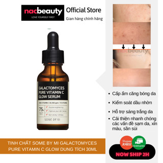 Tinh Chất Dưỡng Trắng, Chống Lão Hóa Nuôi Dưỡng Làn Da Sáng Mịn Từ Bên Trong Some By Mi Galactomyces Pure Vitamin C Glow