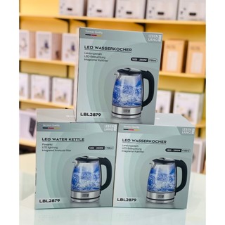 Ấm siêu tốc thuỷ tinh Lebenlang Đức 1.7L LBL2879