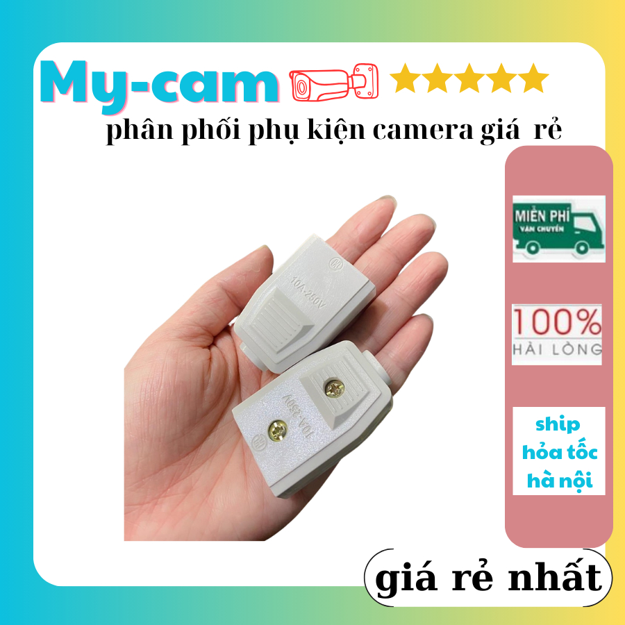 Phích cắm điện siêu chịu tải loại tốt, Phích Nối Âm Thi Công Tiện Dụng - Phích Âm Dùng Lắp Camera