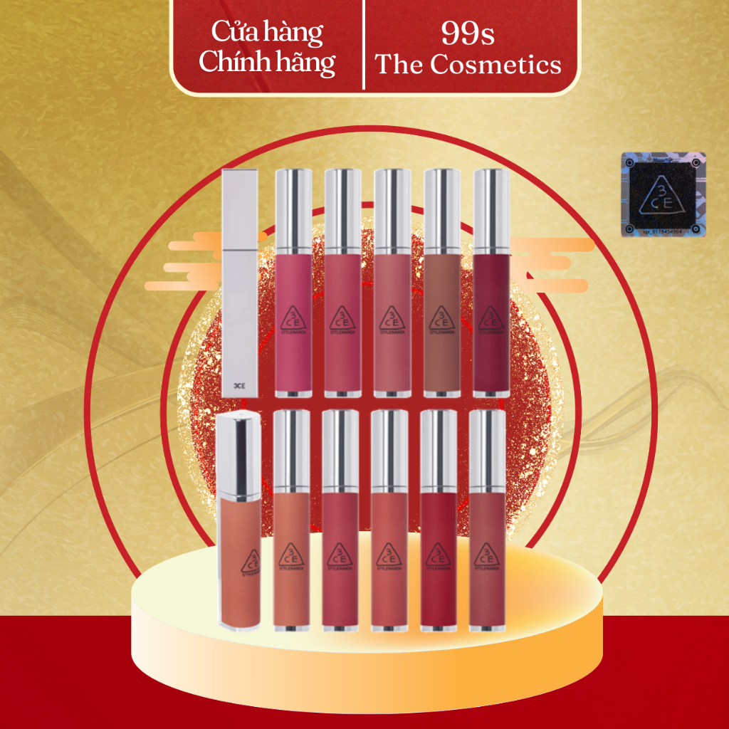 [Sẵn màu mới] Son Kem Lì 3CE Hazy Lip Clay 4g