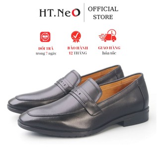 Giày tây lười - giày nam công sở ht.neo da bò cao cấp,thiết kế đơn giản ,phong cách ,kiểu dáng sang trọng ,lịch lãm
