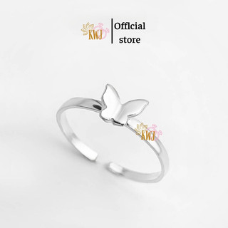 Nhẫn nữ hình bướm, nhẫn bạc