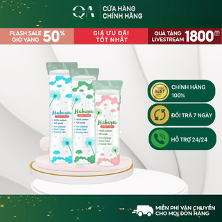 Bông tẩy trang habaria 100% cotton 80m/120m/140m