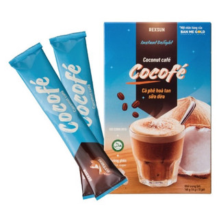 CÀ PHÊ HOÀ TAN SỮA DỪA INSTANT DELIGHT COCOFE TÚI 480G REXSUN
