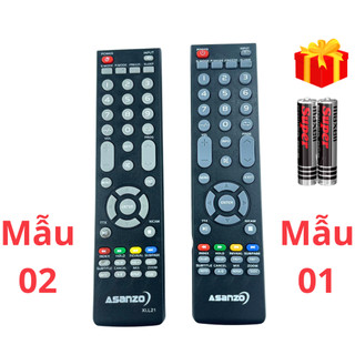 Remote điều khiển tivi asanzo mã 03 smart phẳng, điều khiển tv asanzo - tặng kèm pin - gdct