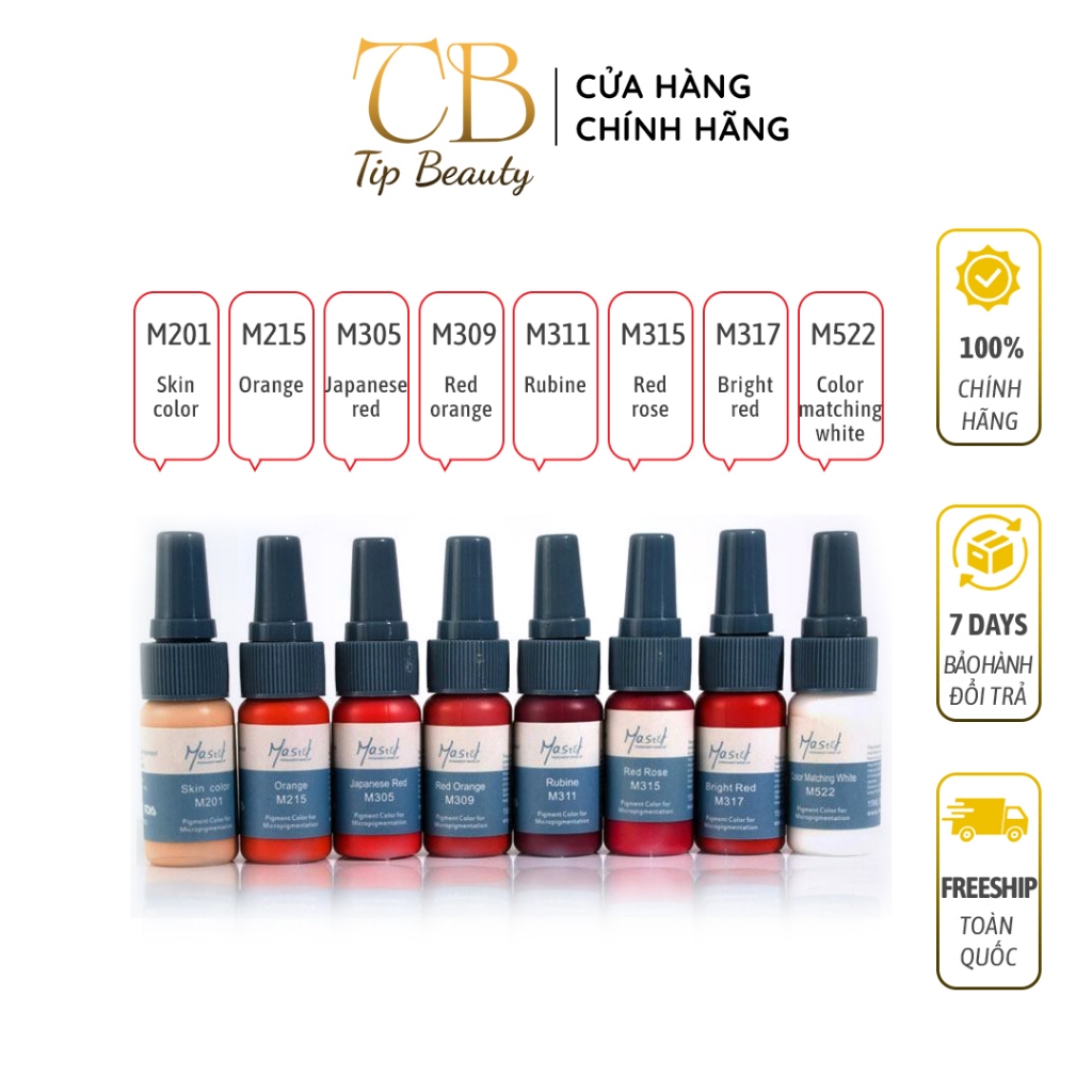Mực phun xăm  mày môi mí mastor(307 dark pink)