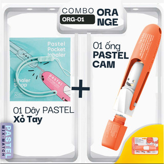 Ống hít thông mũi thảo mộc hương cam ngọt pastel kết hợp kèm phụ kiện trẻ trung